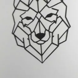 Geometric wolf/dog