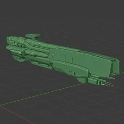 Halo UNSC Gladius-class heavy corvette