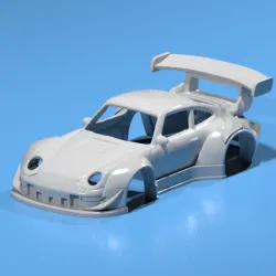 Hot Wheels Porsche 993 RWB Kit for Hotwheels