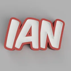 IAN - LED LAMP WITH NAME (NAMELED)