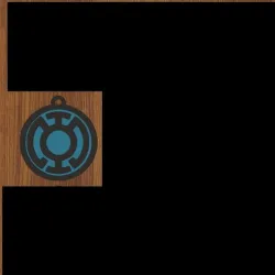 KEYCHAIN/PENDANT Indian blue LANTERS