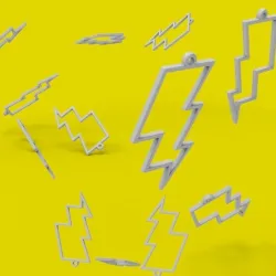 LIGHTNING EARRING - LIGHTNING PENDANT