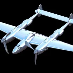 Lockheed P 38 Lightning - HD STLs