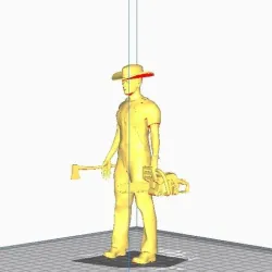 Lumberjack figure 1/14th, for model or diorama.