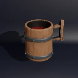 Medieval miniature mug