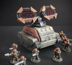 Missile Battery Turret for Gilgamesh Battle Tank (15mm scale)