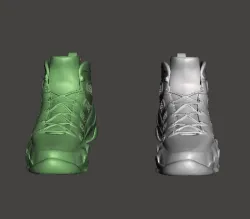NIKE AIR JORDAN 9 SNEAKERS LEFT AND RIGHT .OBJ .STL
