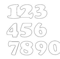 numbers cookie cutters