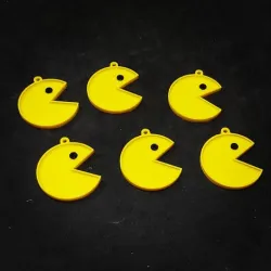 Pacman and Ghosts keychains