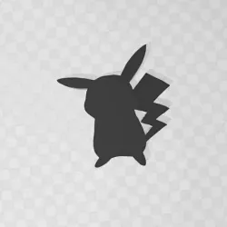 Pikachu Silhouette Logo
