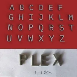 PLEX uppercase 3D letters STL file