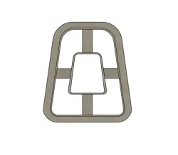 Polymer Clay Cutter - Rounded Edge Trapezoid
