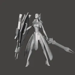 Prestige Battle Academia Leona 3D Model