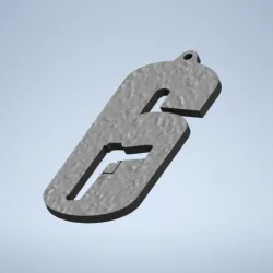 Rainbow Six Siege Charm Keychain R6S Logo Emblem