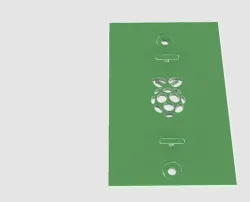 Raspberry Pi wall mount plate