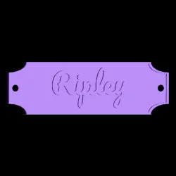 ripley printer name plate
