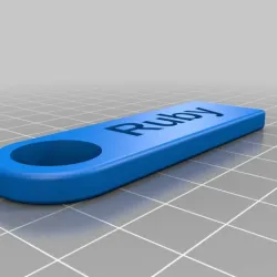 Ruby keychain