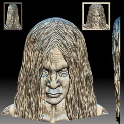 Samara monster The Ring horror movie relief model for CNC router or 3D printer