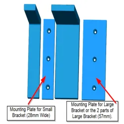 Screw Mounting Plates for Shelf Brackets