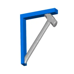 Sledge Hammer Shelf Brackets (Nuclear Tape Mount)