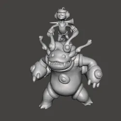 Space Groove Nunu 3D Model