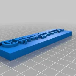 Thingiverse Placard