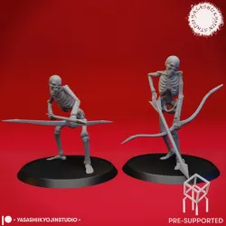 Undead Skeleton Archers - Tabletop Miniature