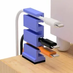 USB cable holder (for narrow space)