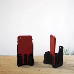 Wall phone holder