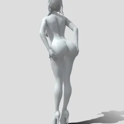 Woman figure nude version
