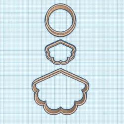 3 POLYMER CLAY CUTTERS COLD PORCELAIN POLYMER CLAY CUTTER RINGS