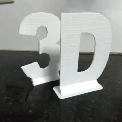 3D - letter with stand- Letters for exhibition.
