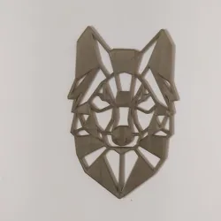 3D Origami wall hanging - Wolf