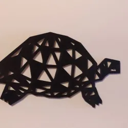 3D wall origami - turtle