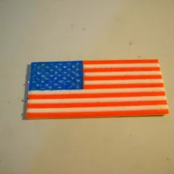 4 color American Flag on a 1 color printer