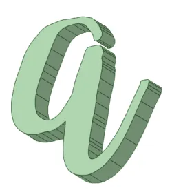ABC stamp Bromello lowercase + numbers