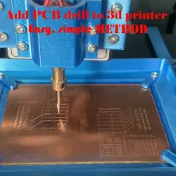 Add PCB drill and holder to 3d printer