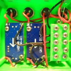 adjustable multi voltage power box for the stacker and trommel