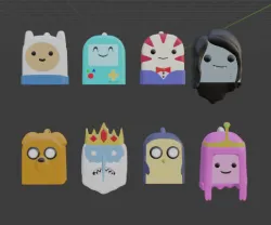 Adventure Time Key holders Pack 2/2 (key rings)
