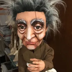 Aesop – head with opening mouth (for doll, marionette, puppet)
