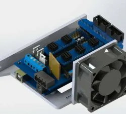 arduino ramps 1.4 with 60mm fan mount Straight