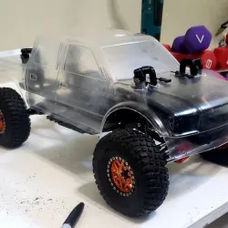 Body Mount Add-on for Long travel shock mounts for Axial SCX10 2