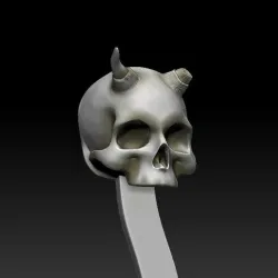 book mark skull