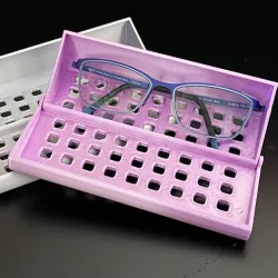 Box for glasses with holes