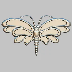 Butterfly, Butterfly 3D STL file.