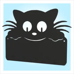 Cat face key chain