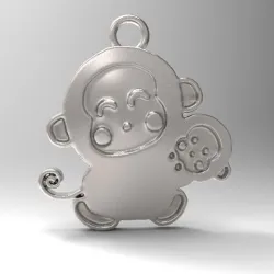 Cute monkey pendant