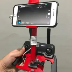 DJI Mavic Air Phone Remote Controller Stand/Mount for iPhone 8 Plus with UAG Pathfinder Case