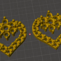 EARRINGS HEART, HEART EARRING