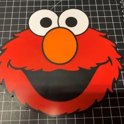 Elmo Face, Sesame Street, MMU, Multi Material